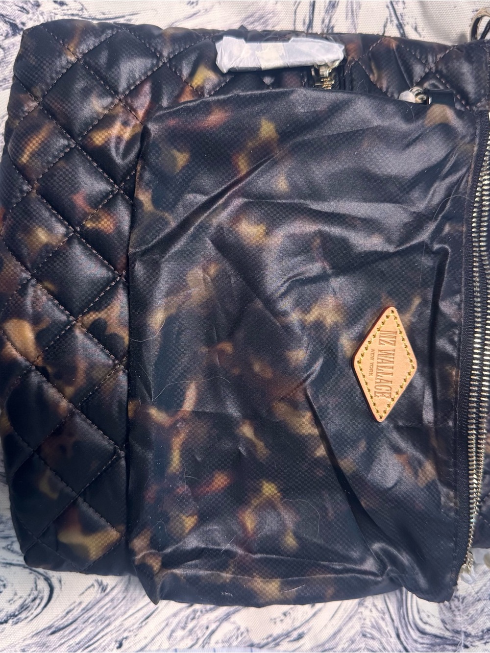 MZ WALLACE Tortoise Downtown Crosby Crossbody quilted - Picture 9 of 12